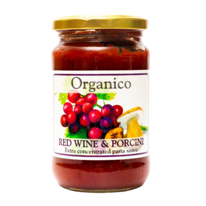 UK Organico Organic red wine & porcini sauce,360g