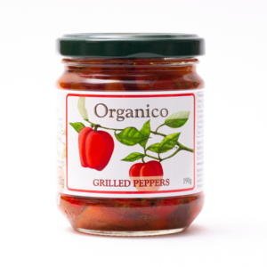 英國 Organico 有機橄欖油浸烤辣椒,190g