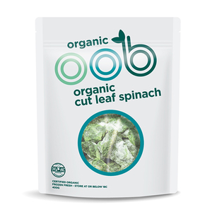 Frozen NZ Omaha Organic Cut Leaf Spinach 400g*