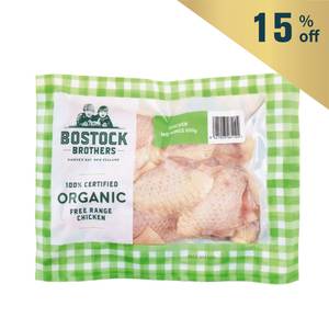 Frozen NZ Bostock Brothers Organic Chicken Mid-Wings 500g*