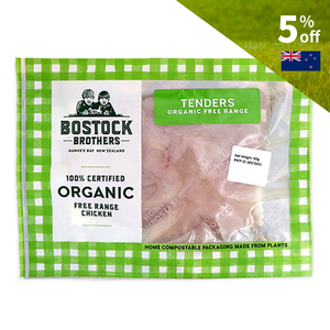 Frozen NZ Bostock Brothers Organic Chicken Tenders 300g*