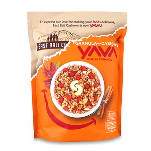 YAVA (Halal) Granola with Cashews - Rosella Cinnamon 400g - Indonesia*