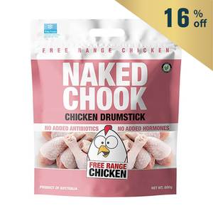 Frozen Naked Chook Chicken Drumstick 600g - AUS*