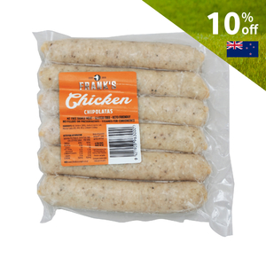 急凍紐西蘭Frank's無麩質直布羅陀(Chipolata)雞肉腸(6件)300克*