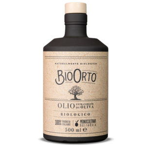 Italy Bio Orto Organic extra virgin olive oil monocultivar Ogliarola, 500ml