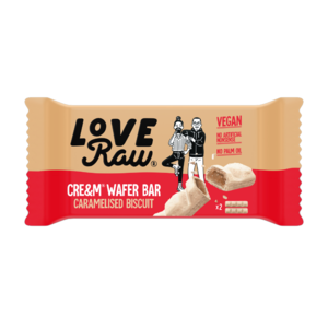 Spain Love Raw Caramelised Biscuit Cre&m Wafer Bars, 45g