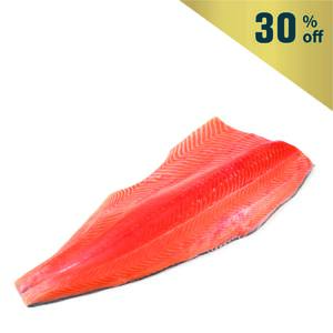 Frozen Irish OSO Organic Farmed Salmon Whole Side Fillet