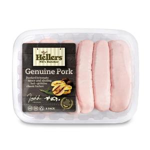 Frozen NZ Hellers Genuine Pork Sausage 450g*