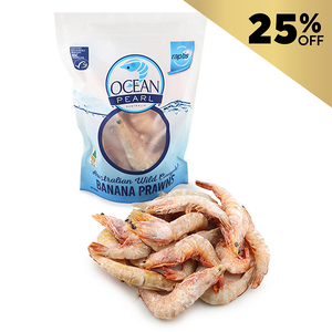 Frozen AUS Wild Catch King Banana Prawn 800g*